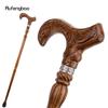 Flower Brown Wooden Fashion Walking Stick Decorative Vampire Cospaly Party Wood Walking Cane Halloween Mace Wand Crosier 93cm