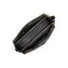 Michael Kors MK Jet Set Gold Logo Double Zipper Pebble Leather Camera Bag Women Shoulder Bag Black 32S3GJ6C1L-001