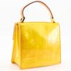 LOUIS VUITTON Spring Street Handbag M91029 yellow Monogram Vernis Women Used