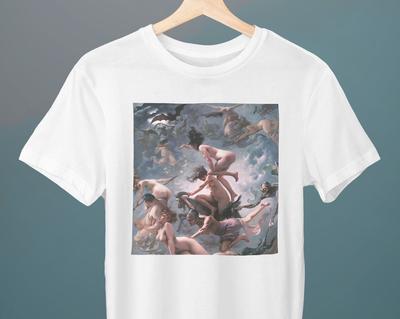 Witches Going To Their Sabbath, Luis Ricardo Falero Painting, Unisex T-Shirt, Art T-Shirt, Gift for Her, Gift for Him, Art Lover Gift