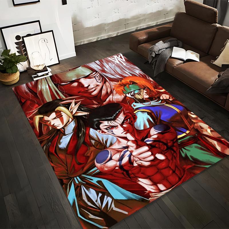 

Anime Style Carpet with Fighter Characters in Colorful Design Suitable for use as an anti-slip for living room bedroom sofas 40x60cm( 15x23in )