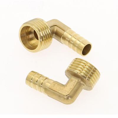 Raccord de Tuyau en Laiton Joint de Tuyau PL Coude à 90 Degrés Barbillon pour Tuyau en Laiton OD 6-8mm 1/8" 1/4" 3/8" 1/2" Connecteur Adaptateur Raccord Tuyau