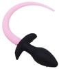 Luminous Puppy Phosphorescent Dog Tail Plug 8 X 3.2cm Neon Pink - Kinky Puppy - Puppy Play, Tail Dildos