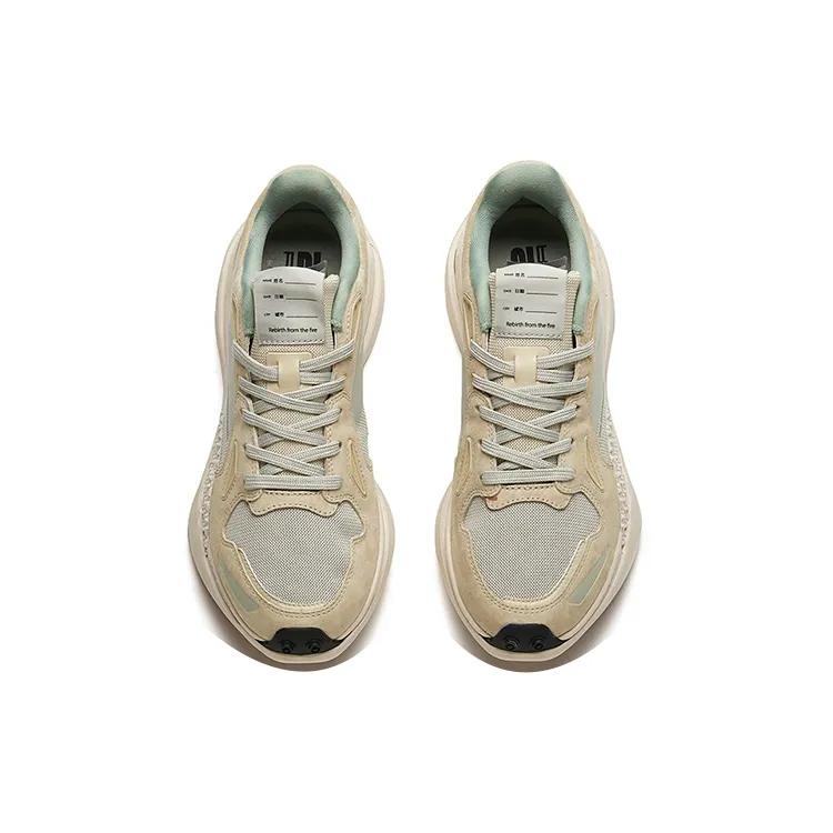 Anta Cushioning Slip Resistant Abrasion Resistant Lightweight Low top Running Shoes Women's Light Asphalt Gray (Unisex) Running Shoes
