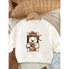 European Sizes Cute Printed Pattern 0-3 Years Old Kids' Comfortable Children's Spring Lightweight Round Neck Sweatshirt, Suitable for Outdoor Wear