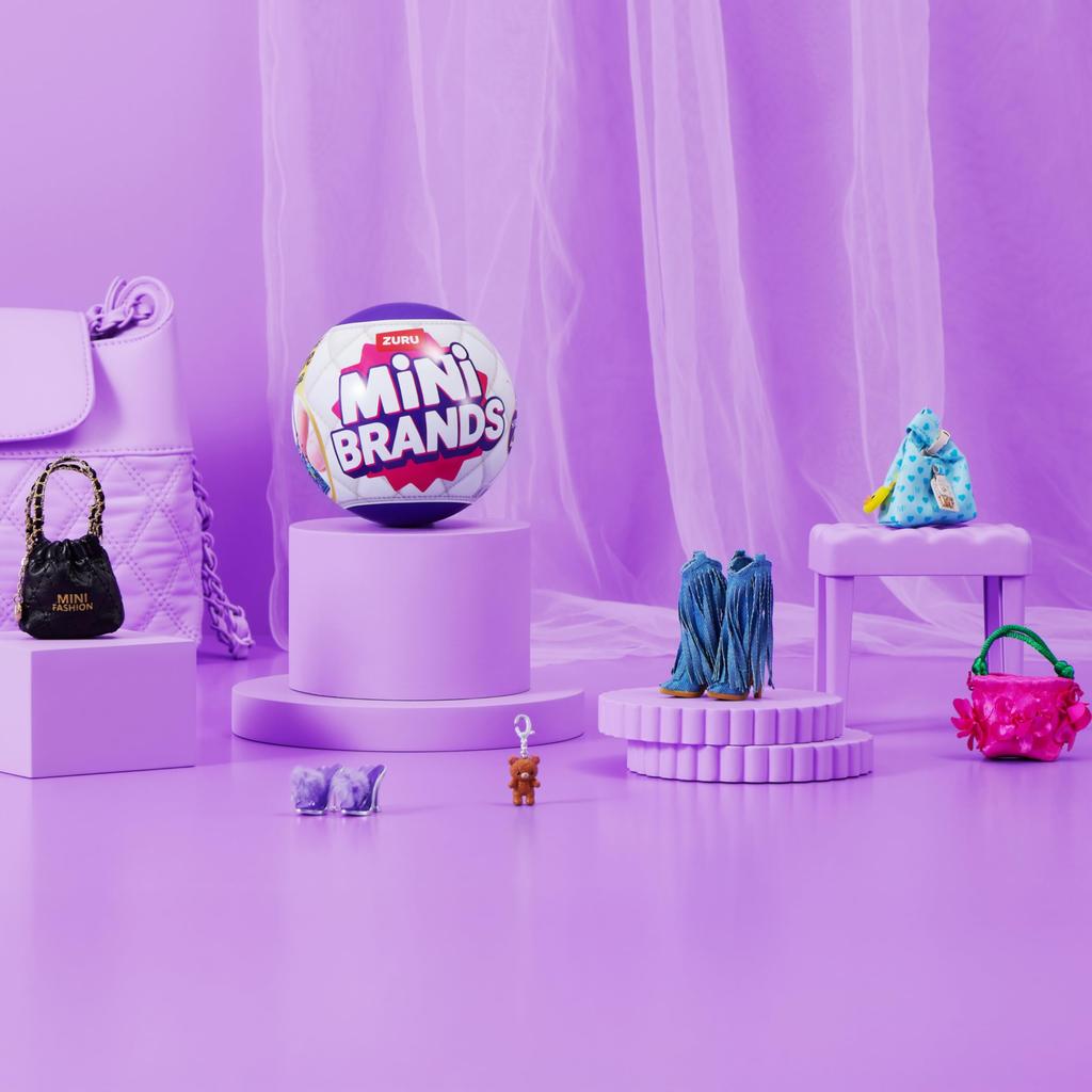 Mini Brand Series Zuru Fashion Series 4 - Sběratelská slepá krabička Kapsle Koule Módní taška Boty a doplňky Dětské hračky