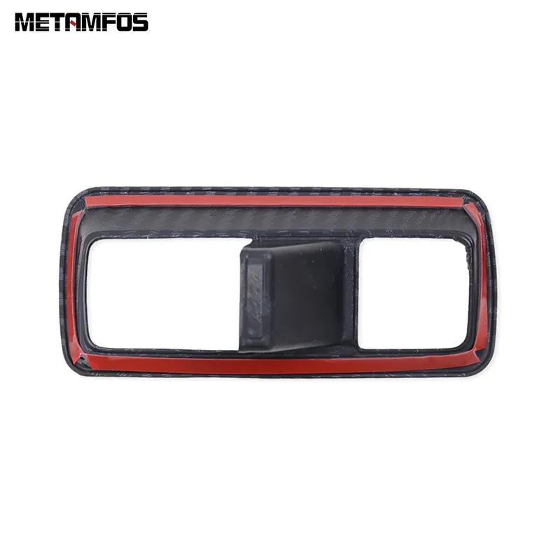 Accessories For Hyundai Palisade     2024 Carbon Fiber Handbrake Parking Brake Control Button Panel Cover Trim