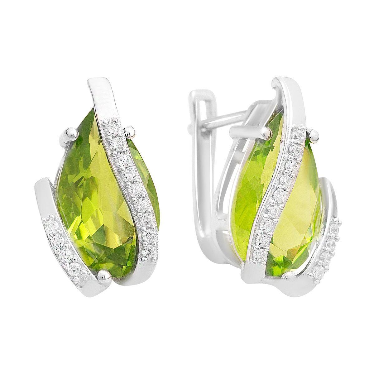 

Срібна каблучка з хризолітом 9.628ct (2157373) смарагдовий