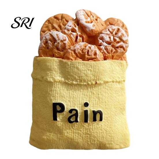 3D Simulated Food Magnet Refrigerator Resin Fruit Bread Fridge Ornament Home Kitchen Office Whiteboard Locker Magnetic Decoration