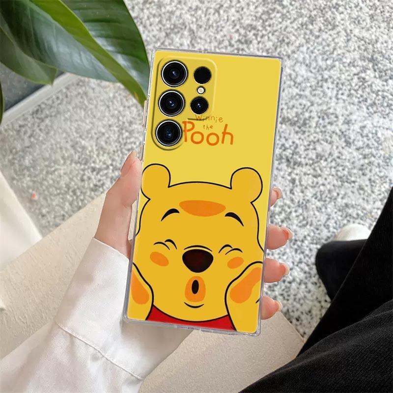 Disney Stitch Mickey Donald Duck Transparent Case For Samsung Galaxy S26 S25 Ultra S24 S22 S26 Plus S20 S23 S21 S25 FE 5G Cover