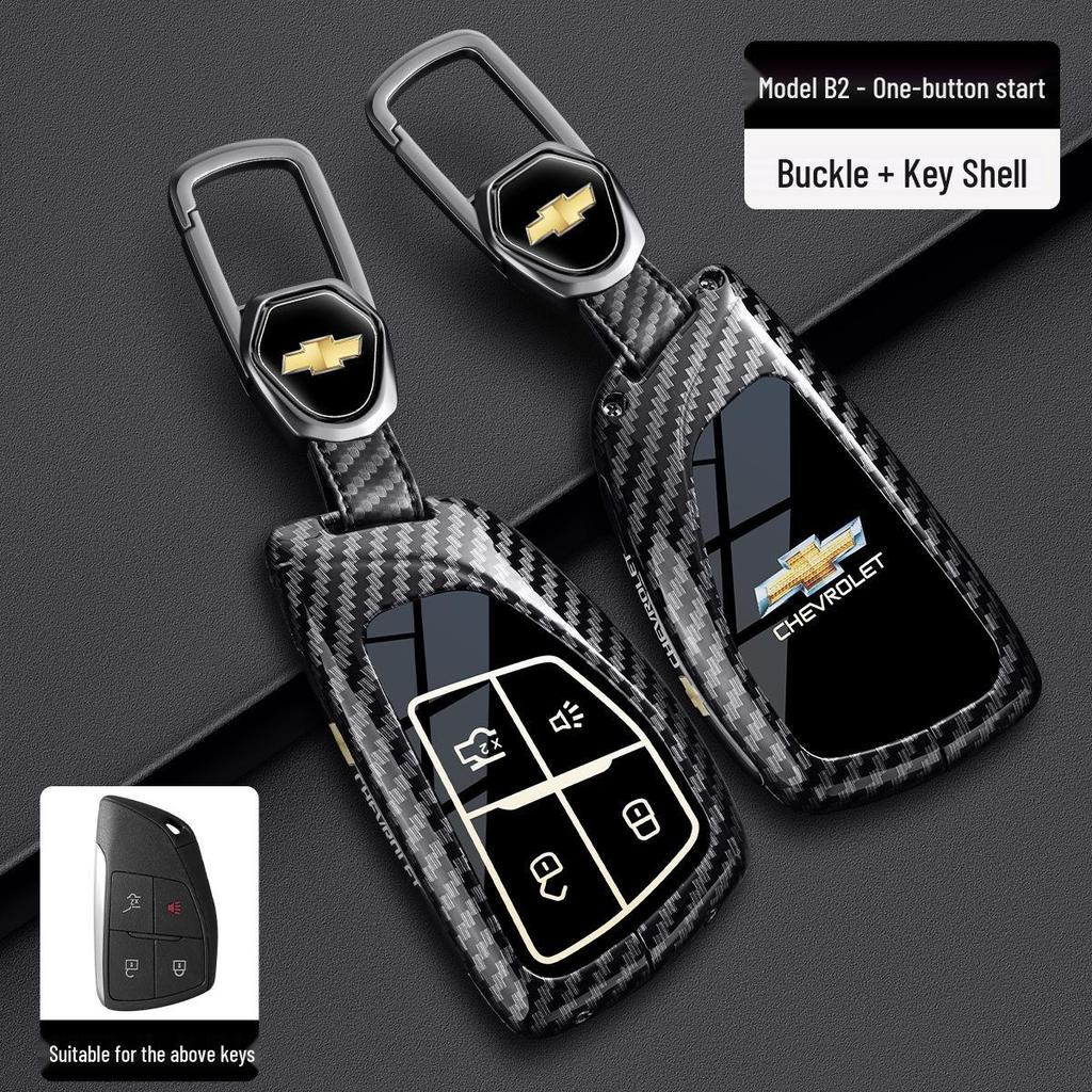 Chevrolet Schlüsselabdeckung für Cruze, Cavalier, Malibu XL, Equinox, Trax (Kohlefaser)