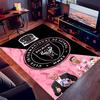 1pc Inter Miami CF Print Area Rug - Soft,Washable Non-Slip Indoor Mat for Office Chairs,Living Room,Home Office Decorative Rug