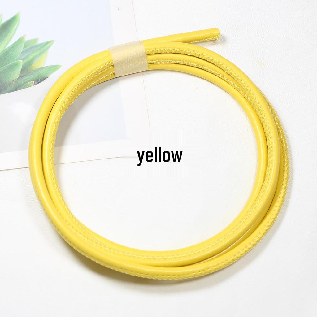 Sheepskin-Textured Microfiber Leather Round Cord for DIY Crafting and Decoration