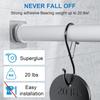 15 Pieces Shower Curtain Rod Hook Set Includes Large Small Size Strong Holds Without Damaging Wall Easy Mounted