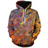 Retro Marble Graphic Hoodie For Men 3D Printed Sweatshirt Streetwear Sports Running Pullovers Oversized Long Sleeve Hoodies