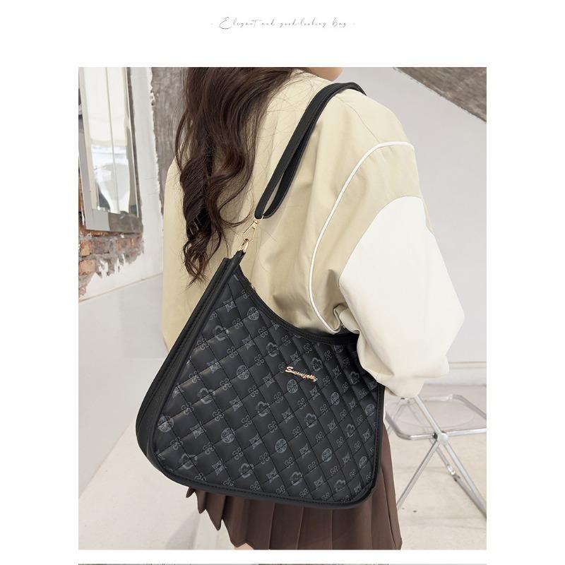 Large Capacity Underarm Bag Women's Bag Casual All-in-one Printed Shoulder Bag Niche Design Tote Bag