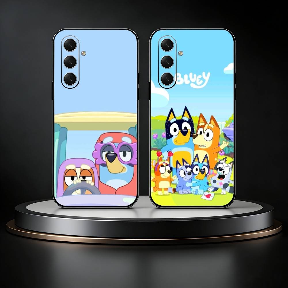 Cartoon Dog B-Blueys Phone Case For Samsung Galaxy A73,A21s,A22,A31,A52,A53,A71,A41Soft Black Shell