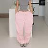 Akiyo Studio Summer New Drawstring Large Pocket Loose Casual Straight Overalls Trousers