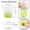 30Pcs Clear Nursery Pots 4 Inch Plastic Plant Pot  with Silicone Base and Drain Holes Multi-role Seed Planter Garden Accessories