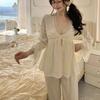 Ruth French High-end Silk Sexy Pajamas Women's 1011 New Spring and Autumn Suspender Loungewear Set