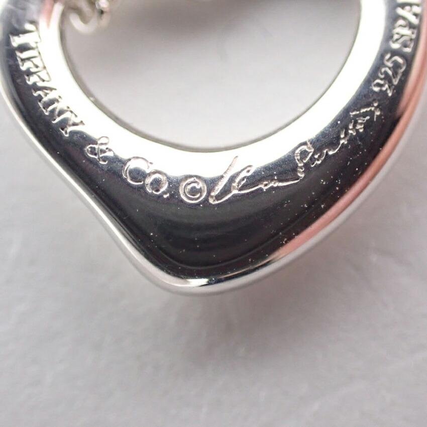[Used] TIFFANY/Tiffany 925 Open Heart Pendant/Necklace/j88-2