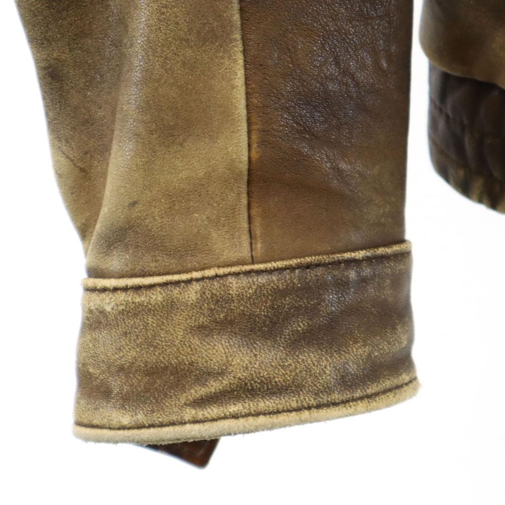 HARLEY DAVIDSON 90s Old Flight jacket 40 Brown With liner Men's Used
