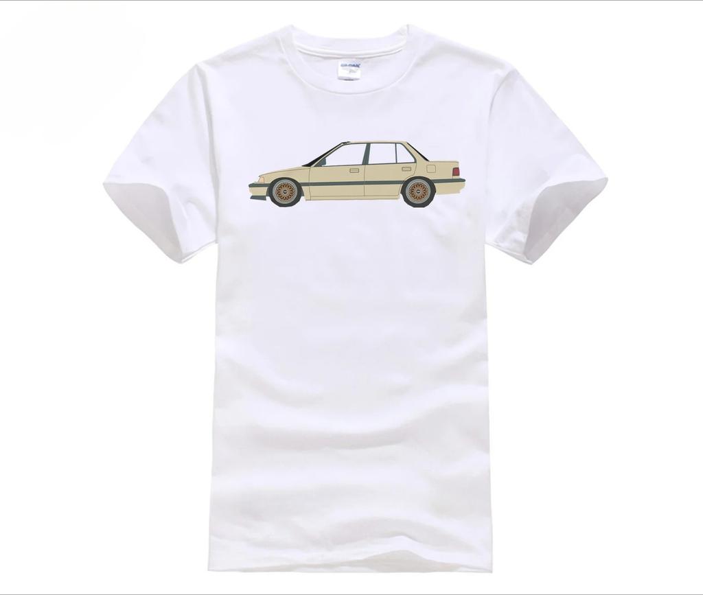 Civic Ef Sedan Tshirt Summer Casual Short Sleeve Unisex Tee For Classic Car Enthusiasts Daily Wear