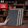 Set mit 4 übergroßen Business-Notizbüchern - Dicke Notizblöcke für Büro, Arbeit oder Besprechungen