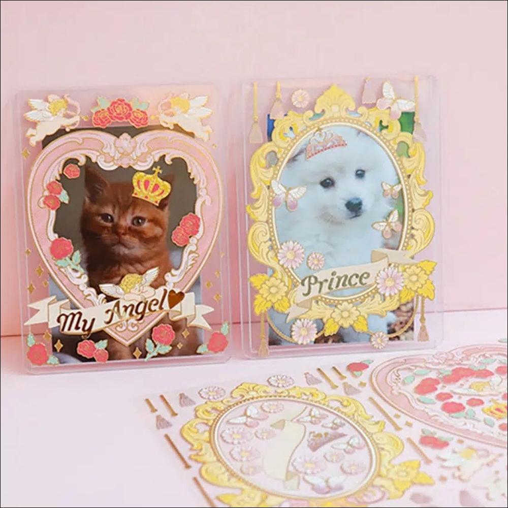 

[K-Stationery] Daiso Korea High-teen Antique Gold Foil Stickers - Vintage Aesthetic Deco for Polco & Journal (Authentic) 1SET (2PCS)