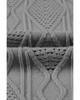 Azura Exchange Gray Plus Size Knitted Hollow Out Button Up Cardigan
