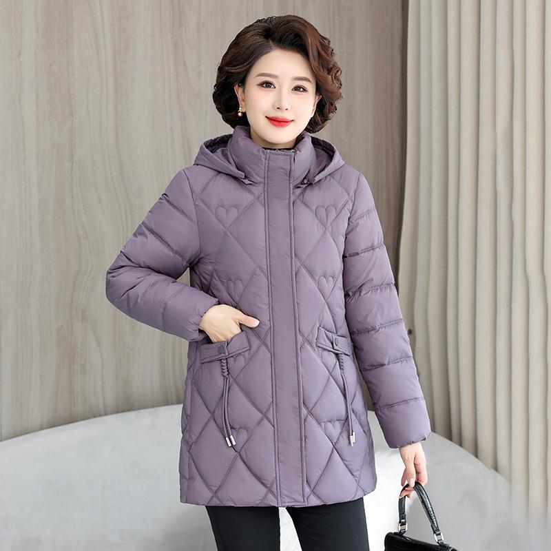 

Modern Style, Middle-aged and Elderly Women s Winter Cotton Jacket, New Style, Wide Wife s Autumn and Winter Coat, Thickened XXXXL