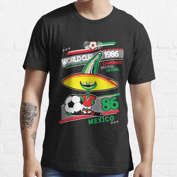 Mexico 86 Classic Retro Football Soccer T Shirt For World Cup Fans M