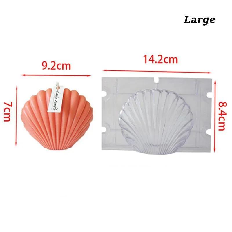 1 Pcs DIY Scallop Candle Mould Handmade Candle Mold Aroma Candle Mold Three-dimensional Scallop Shell Acrylic Mold