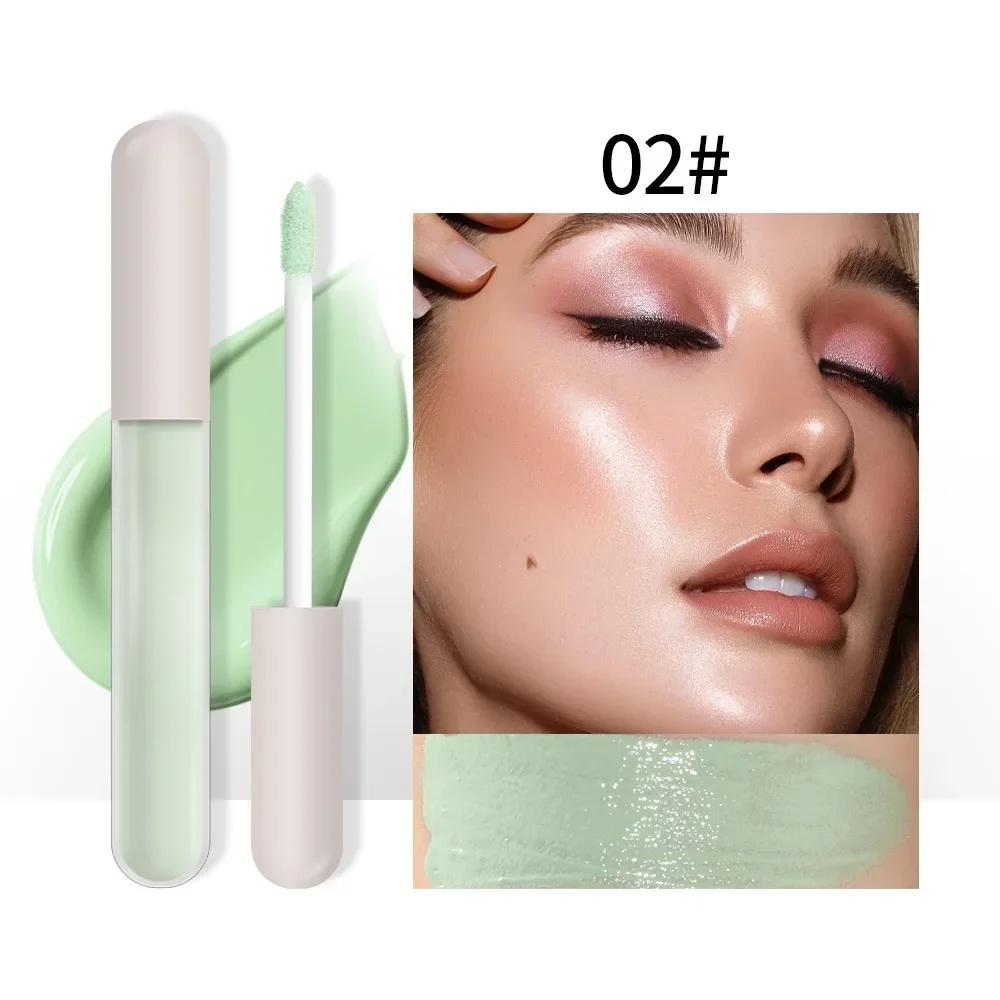6 colori correttore liquido altamente coprente idratante controllo dell'olio fondotinta pori invisibili occhiaie lentiggini trucco viso 2 ml