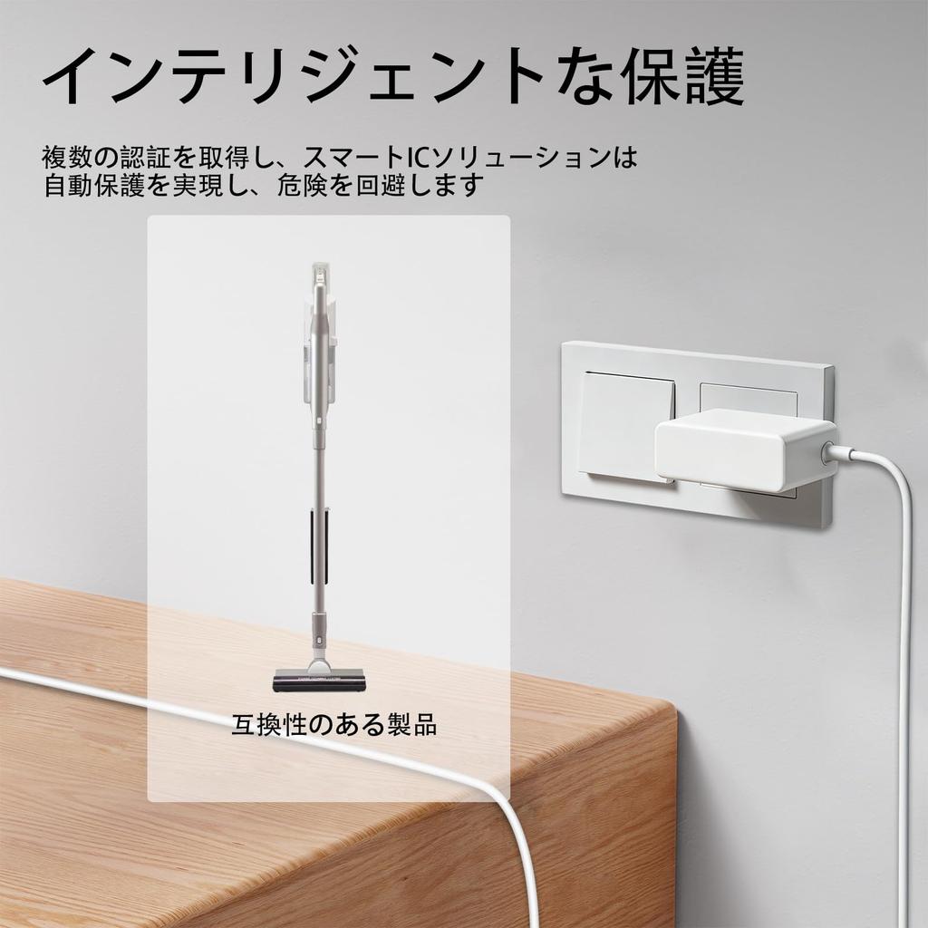 Vacuum Cleaner Charger Compatible with IRIS OHYAMA Cordless Stick Vacuum Cyclone Vacuum Cleaner Replacement AC Adapter 13.7V 0.5A Cleaner, SCD-120P-W,