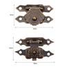 10 Stück Antik Bronze Eisen Schmuckschatulle Vorhängeschloss Haken Riegel Schnalle Schloss Holz Wein Geschenkbox Schnalle Möbelbeschläge 30*18mm