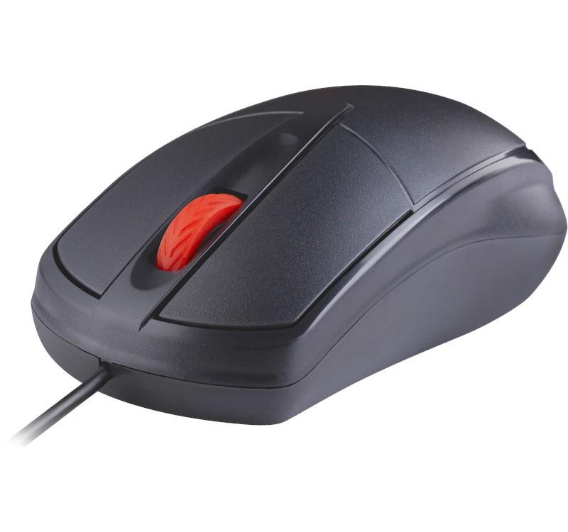 WIRED MOUSE SILENT CLICK ICON MB-057 BLACK