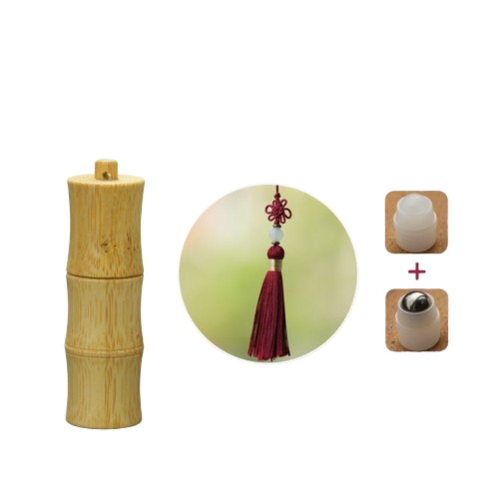 5/10ml Bamboo Roll-on Bottle Steel Roller Ball Lipstick Tube Natural Lip Balm Tubes  Lipgloss Pack