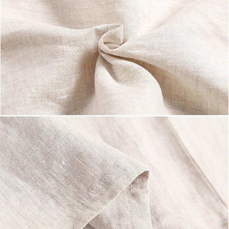 Pantaloni largi din bumbac și cânepă pentru femei, cu talie mare elastică, care atârnă cu senzație de vară, pantaloni subțiri, pantaloni casual largi din bumbac și cânepă