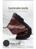 Men's Cotton High-Top Winter Boots - Plush, Thickened, Waterproof, Cold-Proof, Warm Martin Snow Shoes
