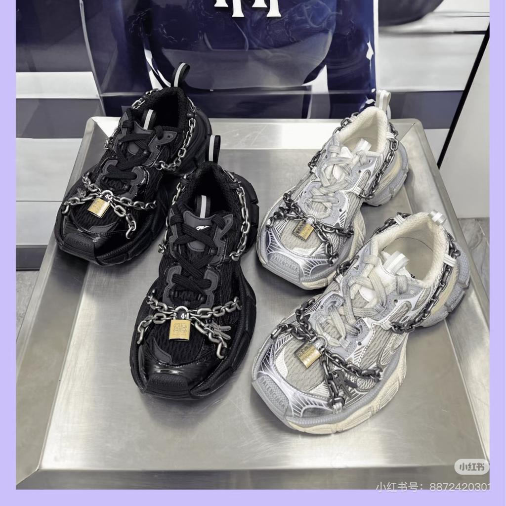 Zapatos de papá de viento heavy metal de París zapatos de mujer 2025 nuevos realzantes de suela gruesa versátiles casuales deportivos zapatos de malla transpirables