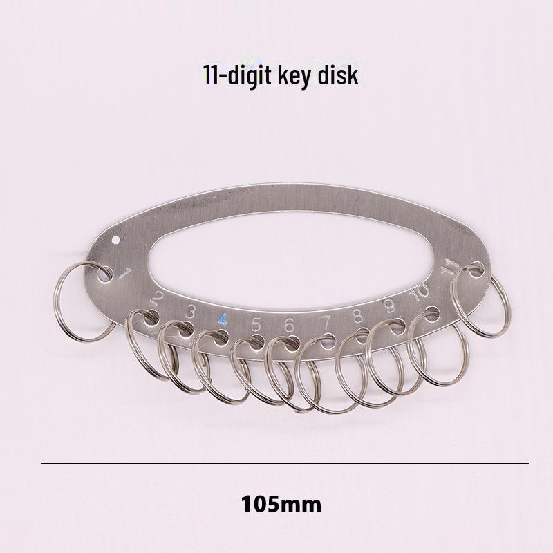 

Лоток для ключей из нержавеющей стали для хранения в гостиницах и на складах — вмещает брелоки и маркированные пластины для ключей