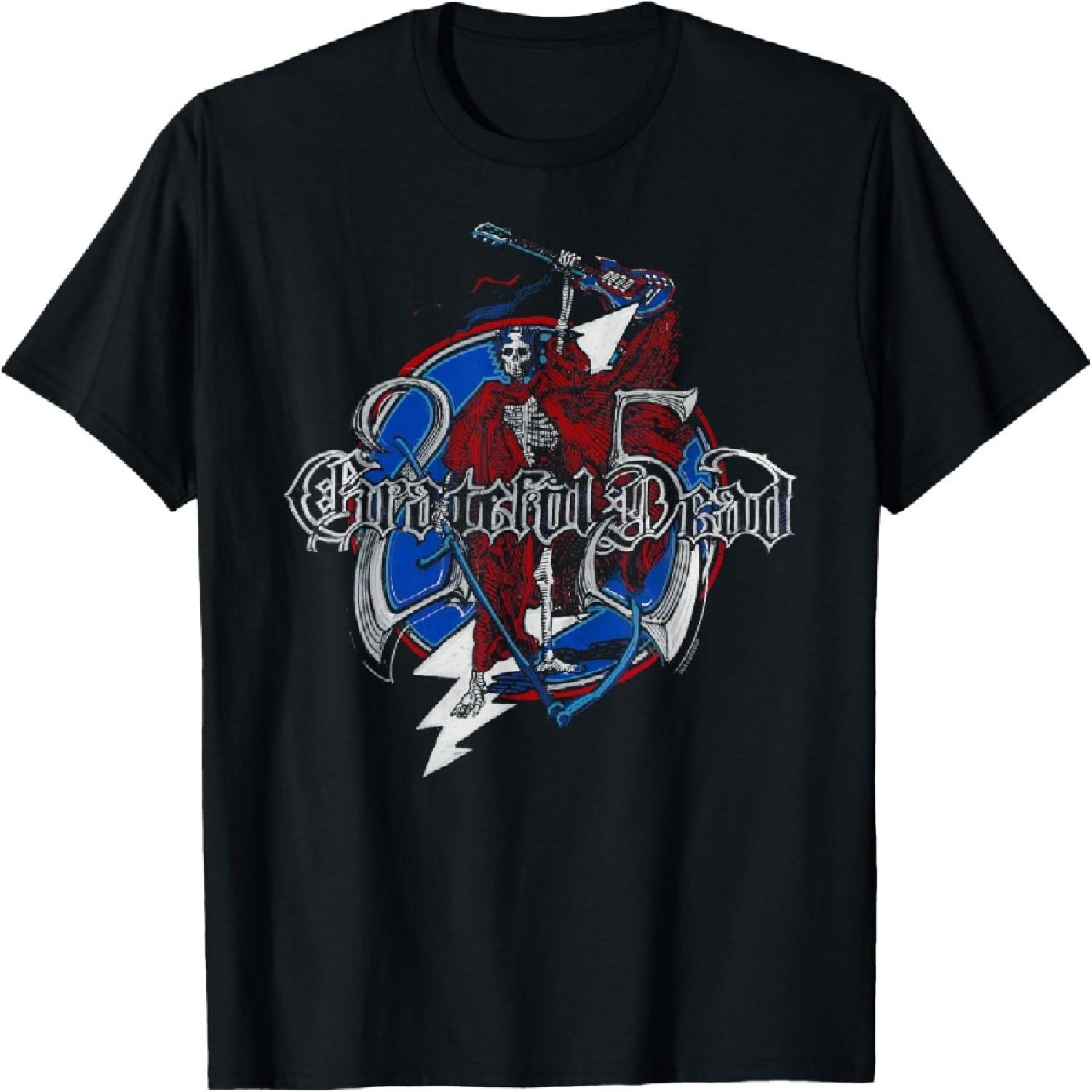 Grateful Dead 25th Anniversary Skeleton Vintage Band T-Shirt XXXXXL разноцветный