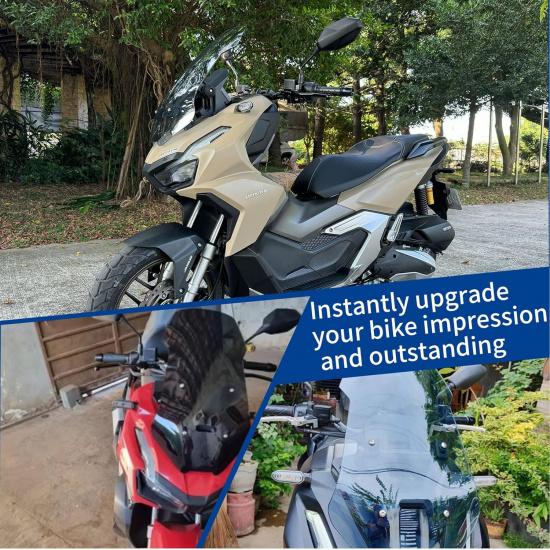 Motorcycle Flyscreen Windshield Windscreen Wind Defelctor Front Fairing Visor Viser Fit for HO&N&DA ADV 150(2019-2023) ADV 160 (2023-2024) Wind