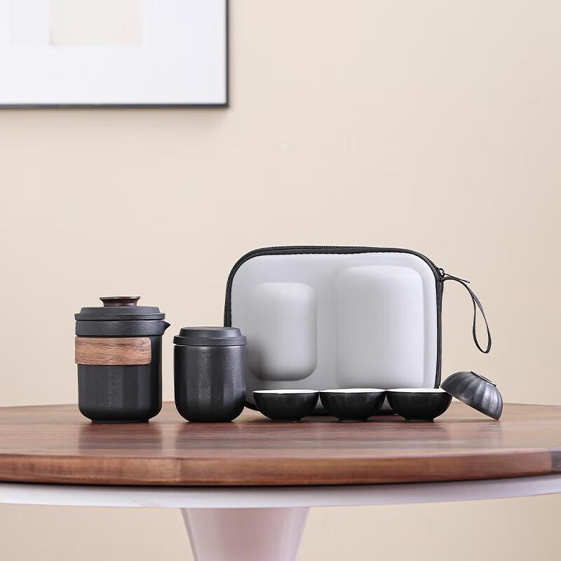 DONGYUE Portable Ceramic Travel Tea Set