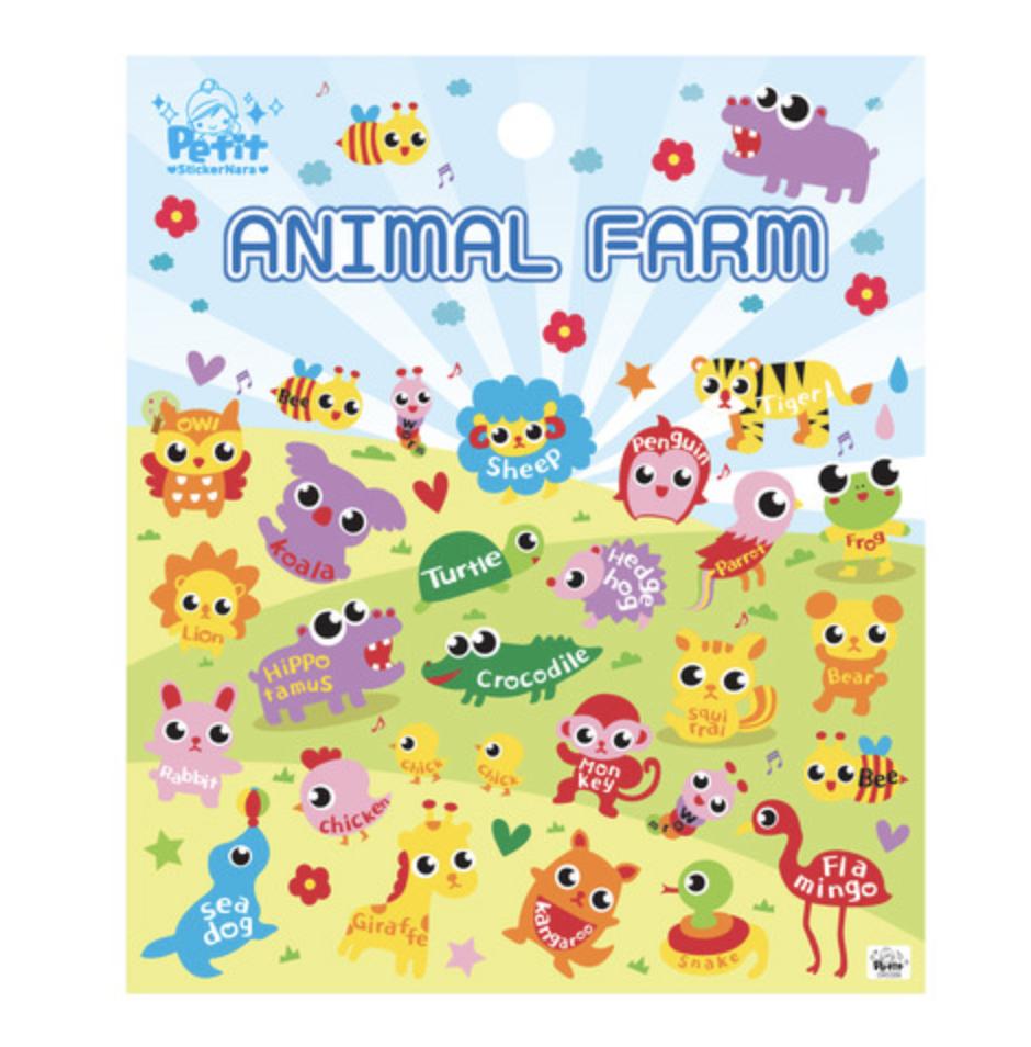 Petit Fancy Sevimli Hayvan Çıkartmaları 2 (Her Biri 10 Adet) - 29 Seçenek (Üç Boyutlu/Kore/Dekorasyon/Kendin Yap Scrapbooking)