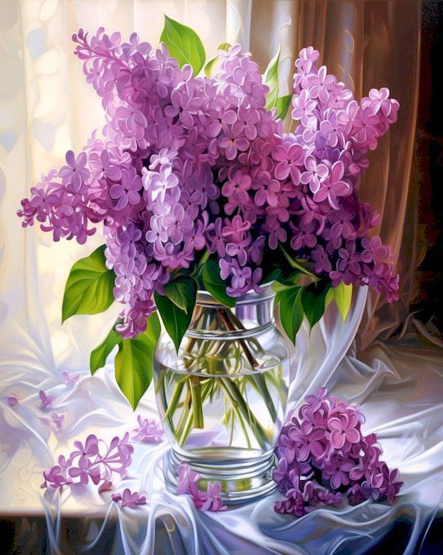 Kwiaty Krajobraz Malowanie Diamentami Wisteria 5D Pełne Wiertło Haft Diamentowy DIY Mozaika Haft Krzyżykowy Art Dekoracja Domu Prezent