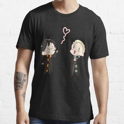 Men Fashion Casual Short Sleeves Drarry Valentine Classic Black Tees Oversized T-shirts