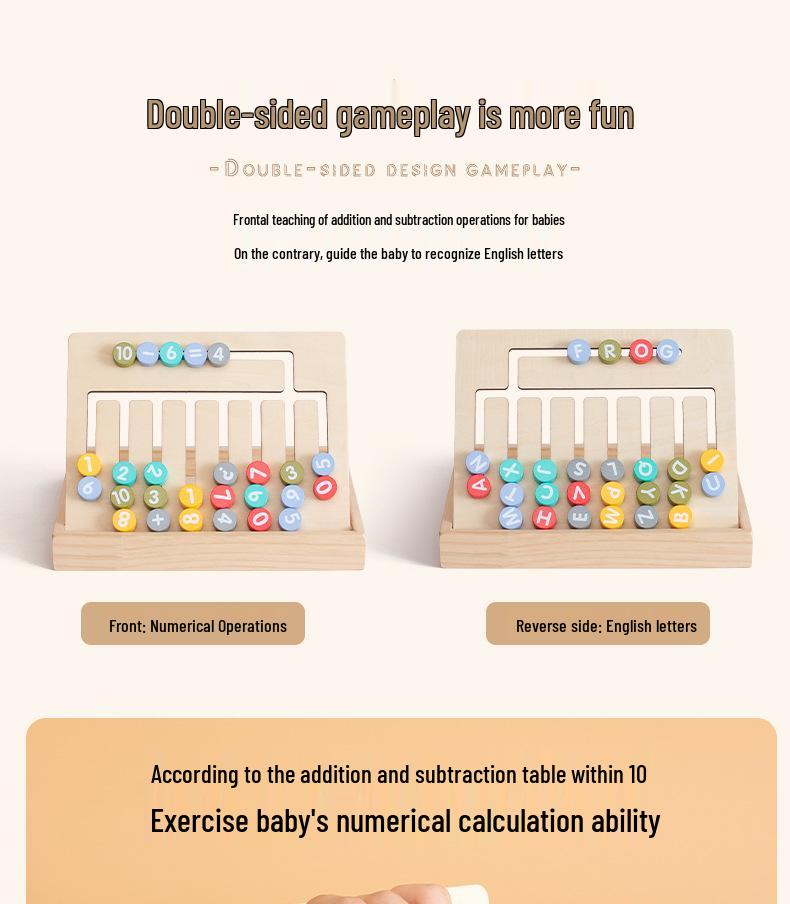Kindergarten Alphabet & Number Learning Box: Early Education Toy for Children