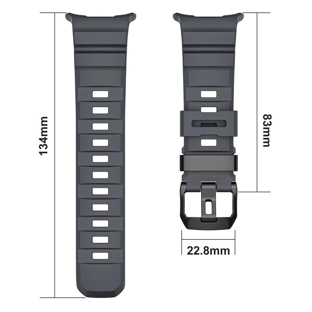 Soft Rubber Band For Samsung Galaxy Watch 8 Classic 46mm Strap Man Sport Bracelet for Samsung Galaxy Ultra 47mm Curved End Watch 8 44mm 40mm Wristband